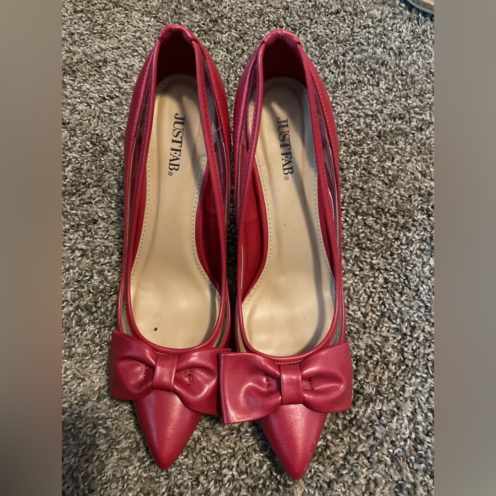 Just Fab red holiday party pumps!